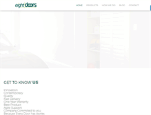 Tablet Screenshot of eightdoors.com